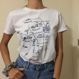 Brandy Melville LA California Map Jamie Top